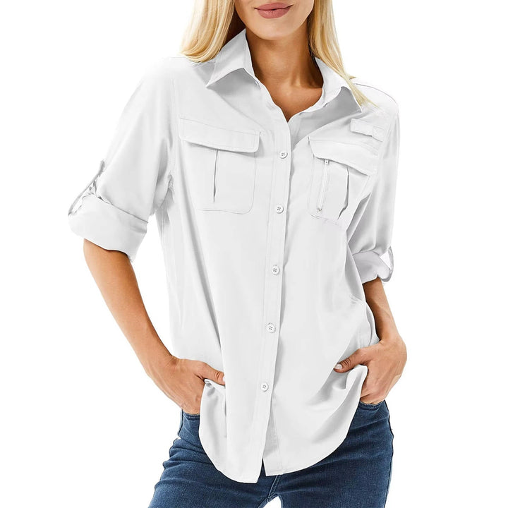 Wren Delacroix | Sun-Protective Roll-Sleeve Hiking Shirt - Image 7