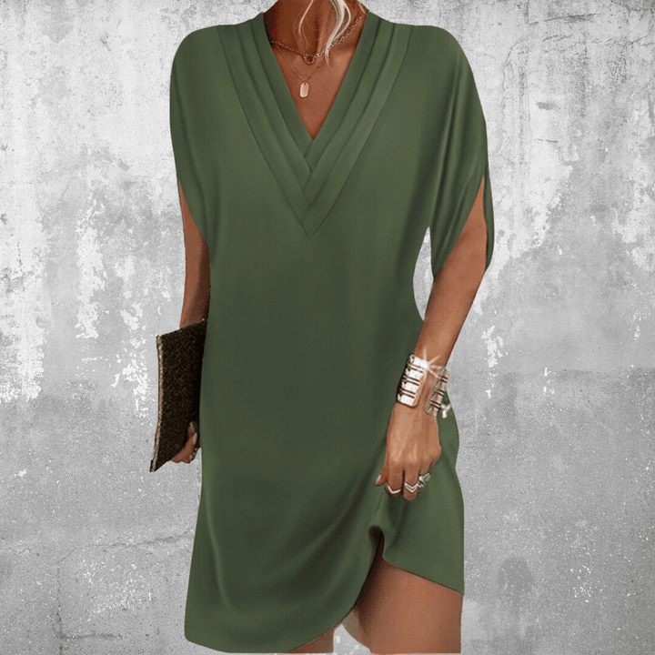 Yolande Beaupre | V-Neck Wrap Mini Dress - Image 1