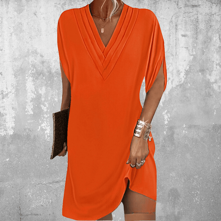 Yolande Beaupre | V-Neck Wrap Mini Dress - Image 5