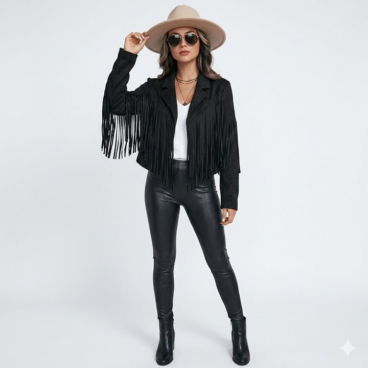Zoe Castellane | Fringe Suede Jacket - Image 1