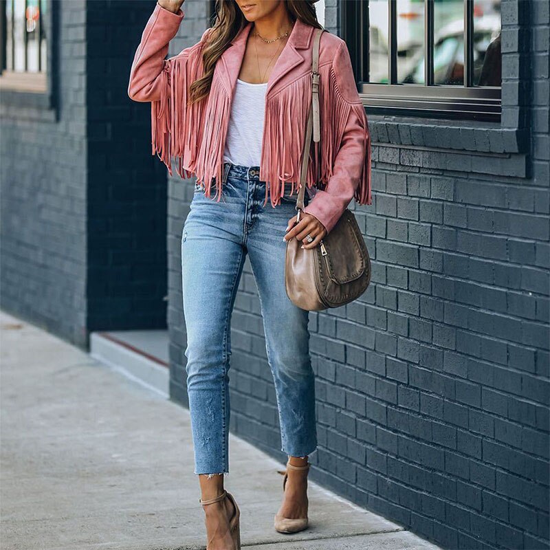 Zoe Castellane | Fringe Suede Jacket - Image 10