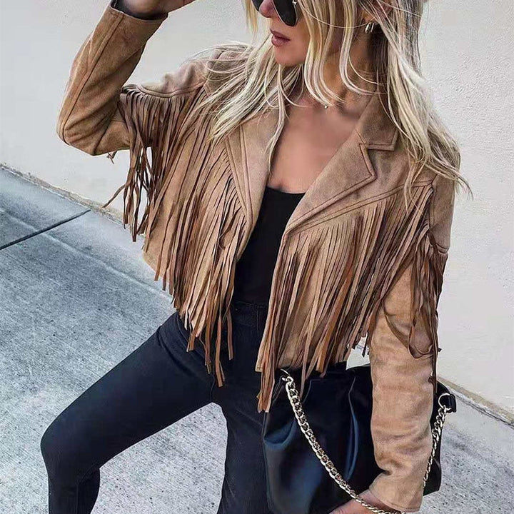 Zoe Castellane | Fringe Suede Jacket - Image 7