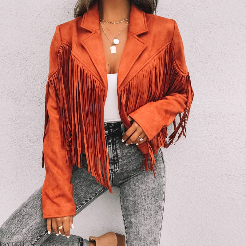 Zoe Castellane | Fringe Suede Jacket - Image 9